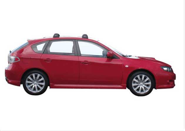 Супер аеродинамични СИВИ Yakima Flush греди за Subaru Impreza седан и хечбек модел от 2007 до 2012 година