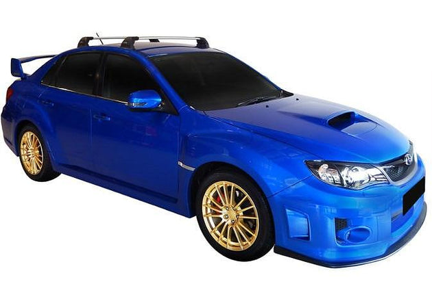 Супер аеродинамични СИВИ Yakima Flush греди за Subaru WRX седан модел 2011 до 2014 година