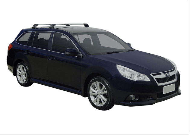 Супер аеродинамични СИВИ Yakima Flush греди за Subaru Legacy комби модел от 2009 година и нагоре без надлъжни греди