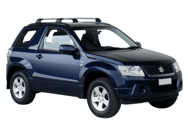 Супер аеродинамични СИВИ Yakima Flush греди за Suzuki Grand Vitara 3 и 5 врати модел от 2005 до 2015 година с плътно вградени надлъжни греди