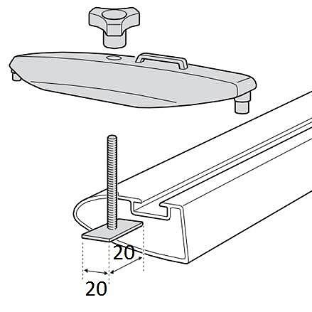 Т-адаптори Thule T-track Adapter 697-6 - комплект 4 бр.