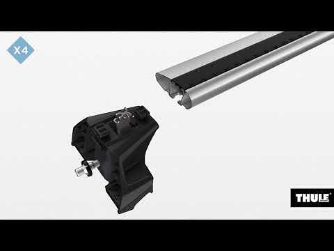 Товарни греди Thule 7106 Flush rail EVO SIlver