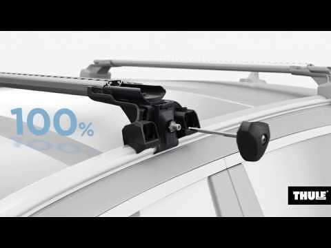 Напречни товарни греди Thule 7206 Flush rail EDGE SIlver