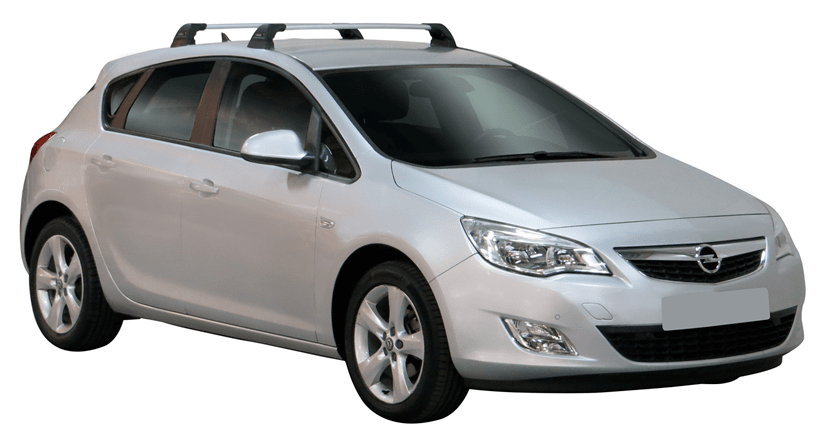 Черни супер аеродинамични греди Yakima Flush за Opel Astra J, Astra GTC и Opel Adam