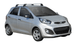 Yakima Flush греди за Kia Picanto от 2011 до 2017 година- Черни