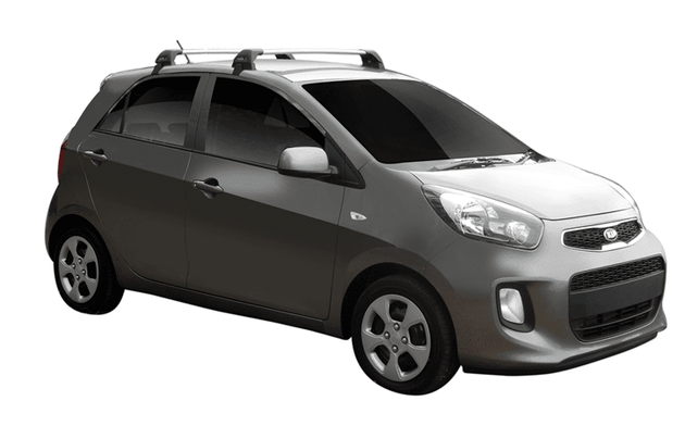 Yakima Flush греди за Kia Picanto от 2011 до 2017 година- Черни