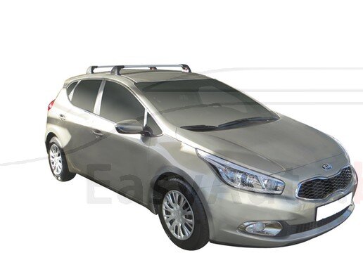 Черни Yakima Flush греди за Kia Ceed Хечбек 2012-2018, Cee'd Хечбек 2018-, Procee'd 2007-2020 година