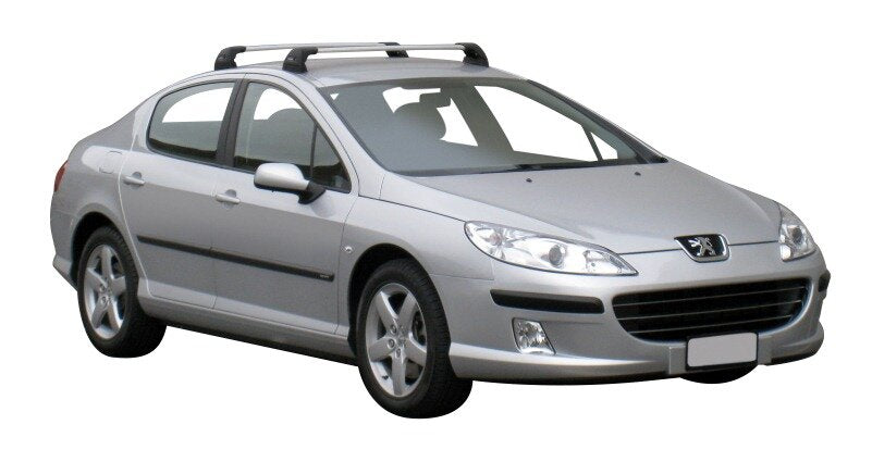 Yakima Flush греди за Peugeot 407 седан модел без надлъжни греди - Черни