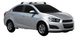 Черни аеродинамични греди Yakima Flush греди за Chevrolet Aveo седан модел от 2011 година и нагоре