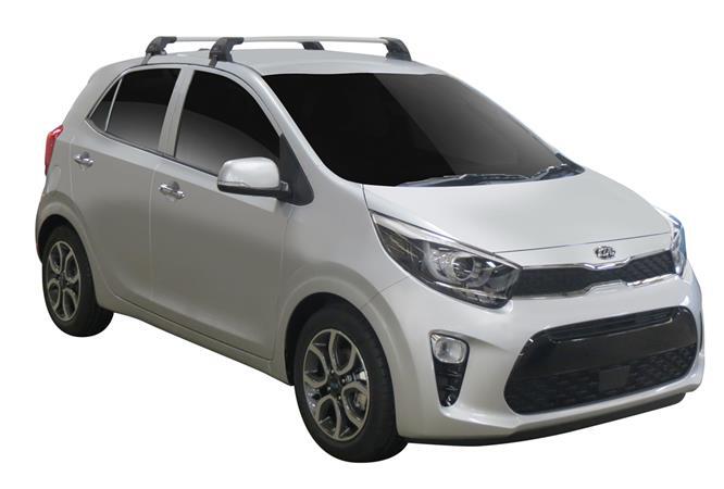 Yakima Flush греди за Kia Picanto модел от 2017 година и нагоре- Черни