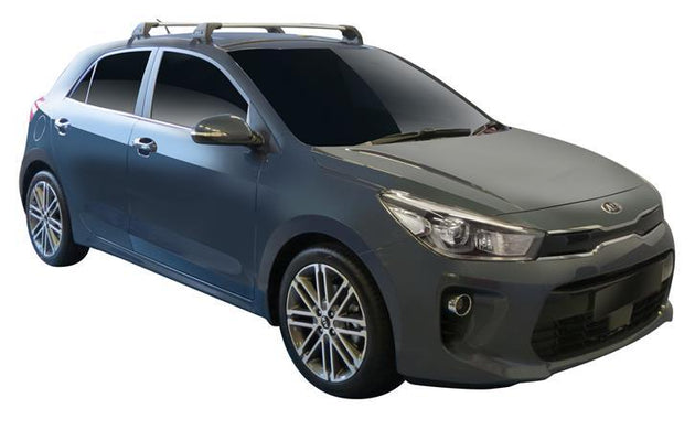 Черни Аеродинамични греди Yakima Flush за Kia Rio модел след 2017 година без надлъжни греди