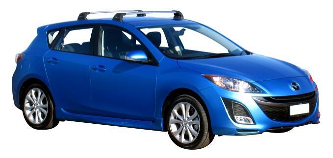 Черни аеродинамични греди Yakima Flush за Hyundai i30 2012-2017, Kia Cee'd Хечбек след 2018 година, Mazda 3 2009-2013, Mazda CX-5 2012-2017 година