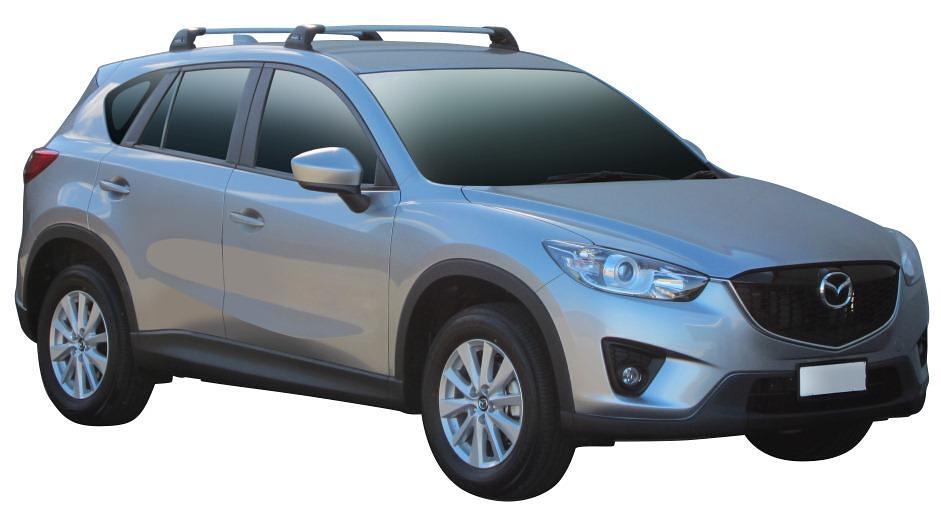 Черни аеродинамични греди Yakima Flush за Hyundai i30 2012-2017, Kia Cee'd Хечбек след 2018 година, Mazda 3 2009-2013, Mazda CX-5 2012-2017 година