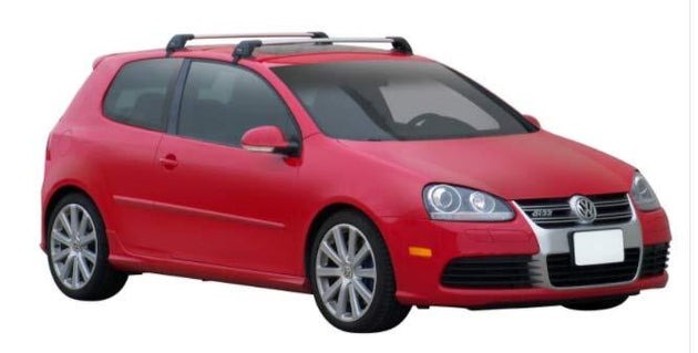 Yakima Flush греди за VW Golf 5 с 3 врати от 2006 до 2009 година - Черни
