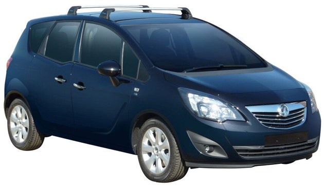 Черни Yakima Flush греди за Opel Meriva B след 2010 година
