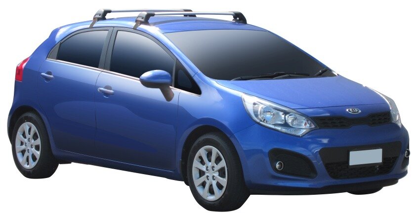 Yakima Flush греди за Kia Rio от 2011 до 2017 година - Черни