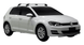 Черни Yakima Flush греди за VW GOLF 7 Hatchback с 5 врати от 2012 до 2020 година