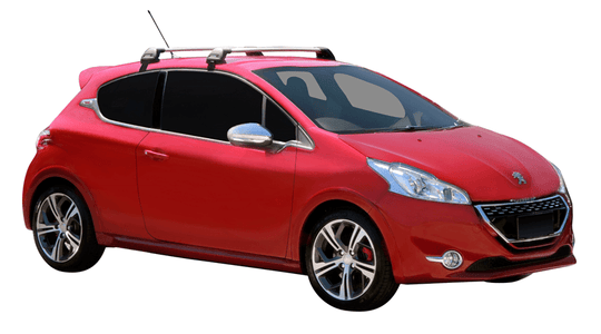 Yakima Flush - черни греди за Peugeot 208 (модел с 3 врати)