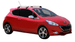 Yakima Flush - черни греди за Peugeot 208 (модел с 3 врати)
