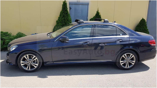 Черни Yakima Flush греди за Mercedes W212 седан от 2009 до 2016 година - К437