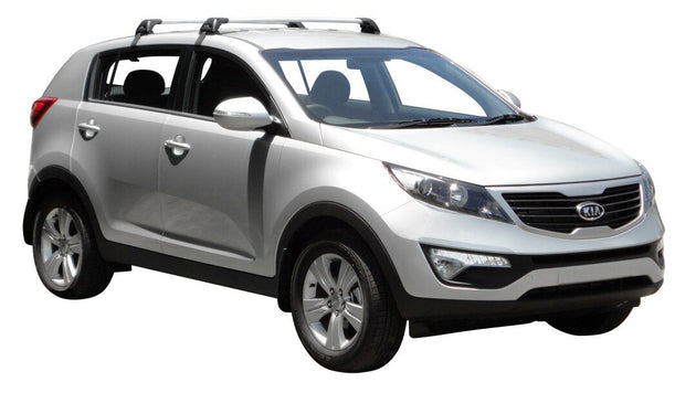 Аеродинамични греди Yakima Flush за Kia Sportage 2010-2016 без надлъжни греди - Черни
