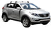 Аеродинамични греди Yakima Flush за Kia Sportage 2010-2016 без надлъжни греди - Черни