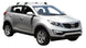 Аеродинамични греди Yakima Flush за Kia Sportage 2010-2016 без надлъжни греди - Черни