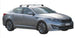Yakima Flush греди за KIA Optima sedan от 2011 до 2015 година - Черни