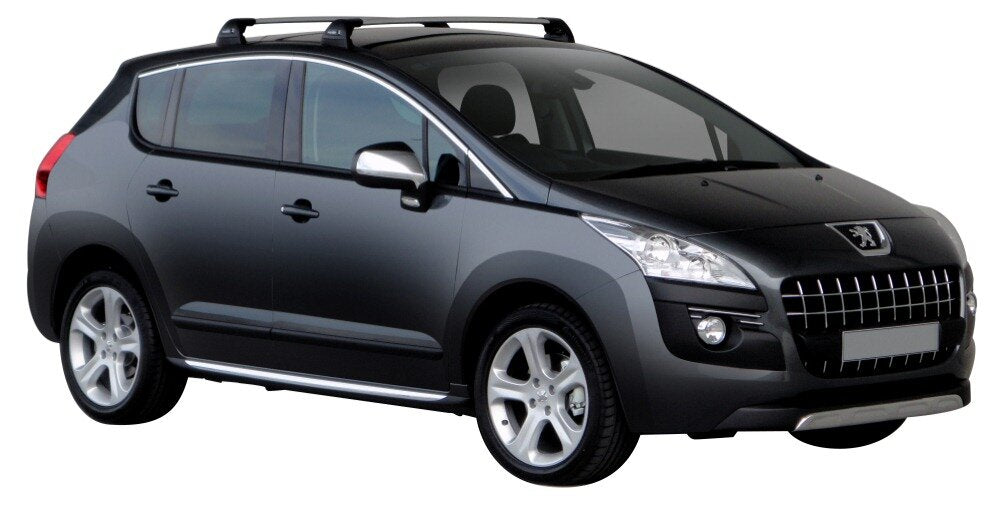 Черни Yakima Flush греди за Peugeot 3008 модел от 2009 до 2016 година модел без надлъжни греди
