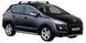 Черни Yakima Flush греди за Peugeot 3008 модел от 2009 до 2016 година модел без надлъжни греди