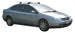 Черни Yakima Flush греди за Citroen C5 седан модел от 2001 до 2008 година