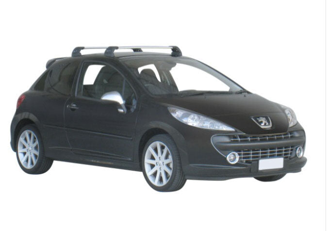 Черни Аеродинамични греди Yakima Flush за Peugeot 207 Hatchback с 3 или 5 врати