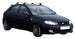 Черни супер аеродинамични товарни греди Yakima Flush за Chevrolet Lacetti Hatchback с 5 врати модел след 2003 до 2008 година