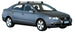Черни Аеродинамични греди Yakima Flush за VW Passat седан (B7, B8) от 2015 до 2014 година