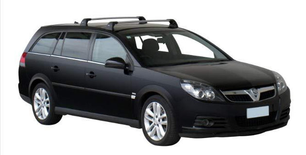 Yakima Flush греди за Opel Vectra C седан, хечбек и комби с Fixpoint - Черни