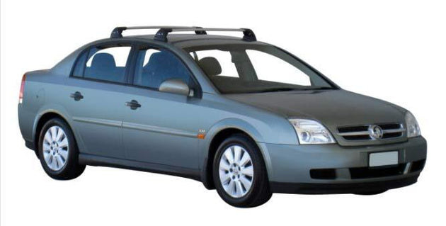 Yakima Flush греди за Opel Vectra C седан, хечбек и комби с Fixpoint - Черни