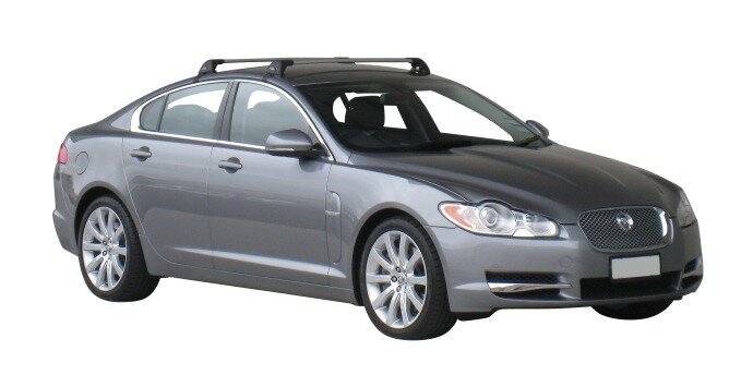 Напречни греди за Jaguar XF Седан 2008-2015 година - Yakima Flush черни