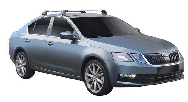 Yakima Flush аеродинамични греди за Skoda Octavia 3 Хечбек от 2013 до 2020 година без надлъжни греди - Черни