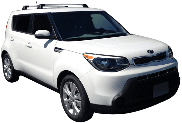 Черни Аеродинамични греди Yakima Flush за Kia Soul от 2014-2020 без надлъжни греди