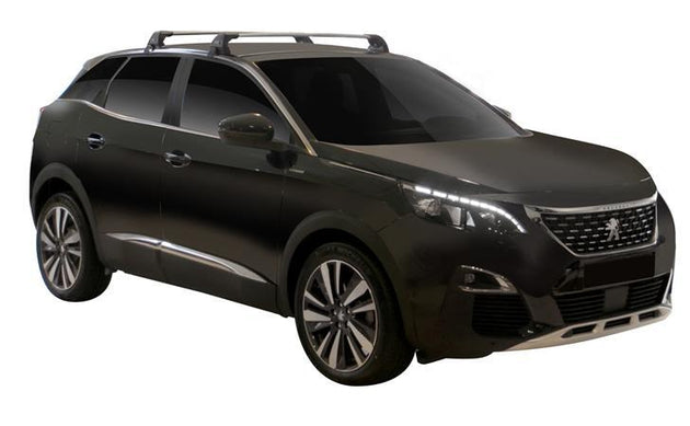 Yakima Flush - черни греди за Peugeot 3008 модел след 2016 година без надлъжни греди