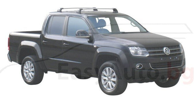 Yakima Flush греди за VW Amarok 2010-2021 с гол таван - Черни