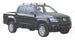 Yakima Flush греди за VW Amarok 2010-2021 с гол таван - Черни