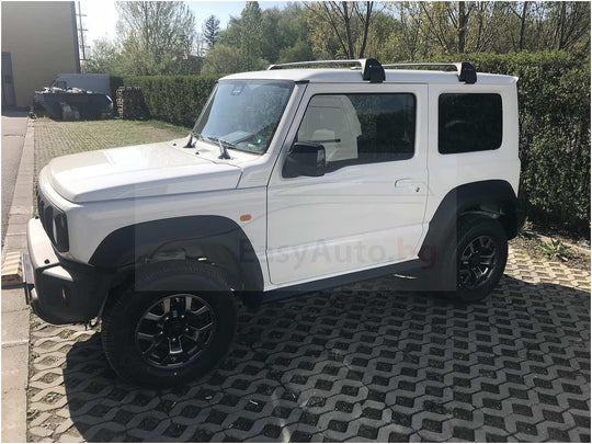 Черни Yakima Flush супер аеродинамични греди за Suzuki Jimny модел от 2019 година и нагоре