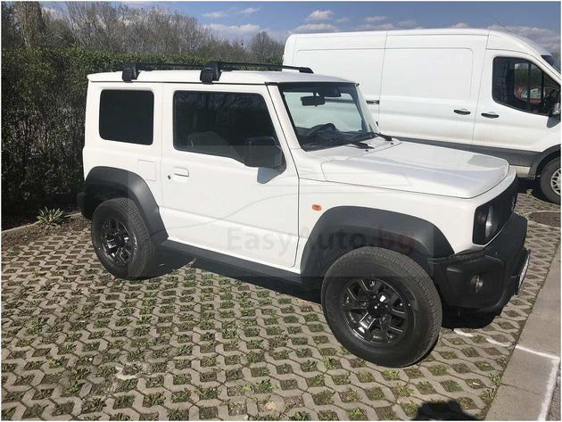 Черни Yakima Flush супер аеродинамични греди за Suzuki Jimny модел от 2019 година и нагоре