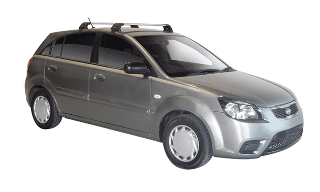 Yakima Flush греди за Kia Rio Hatchback от 2005 до 2011 година - Черни