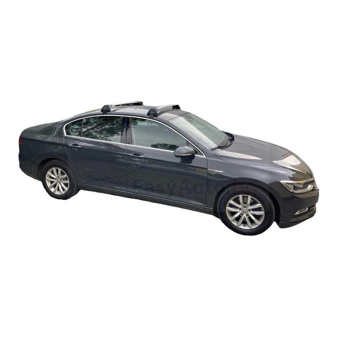 Сиви супер аеродинамични греди Yakima Flush за VW Passat Sedan B8 след 2014 година