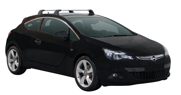 Сиви товарни греди Yakima Flush за за Opel Astra J Хечбек, Astra GTC и Opel Adam