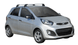 Yakima Flush греди за Kia Picanto от 2011 до 2017 година- Сиви