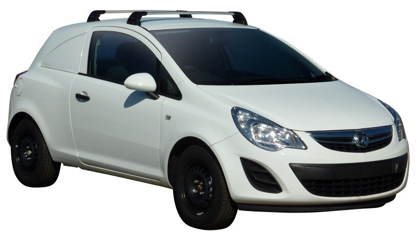 Напречни греди за Opel Corsa D 2006-2015 година модел с 3 врати - Yakima Flush сиви