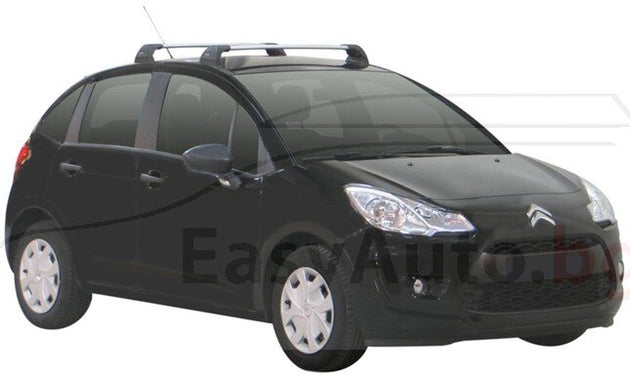 Yakima Flush греди за Citroen C3 2009 do 2016 година и Citroen DS3- Сиви